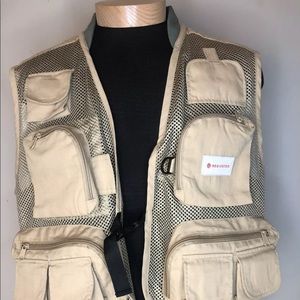 Redington Fly Fishing Vest Large XL Khaki Beige